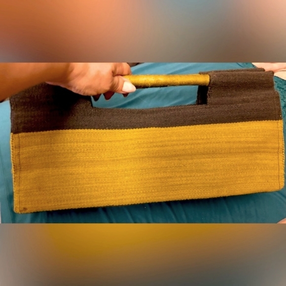 Designer Colorblock Clutch Handbag - Picture 2 of 11